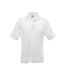 UCC 50/50 Mens Plain Piqué Short Sleeve Polo Shirt (White) - UTBC1194-1