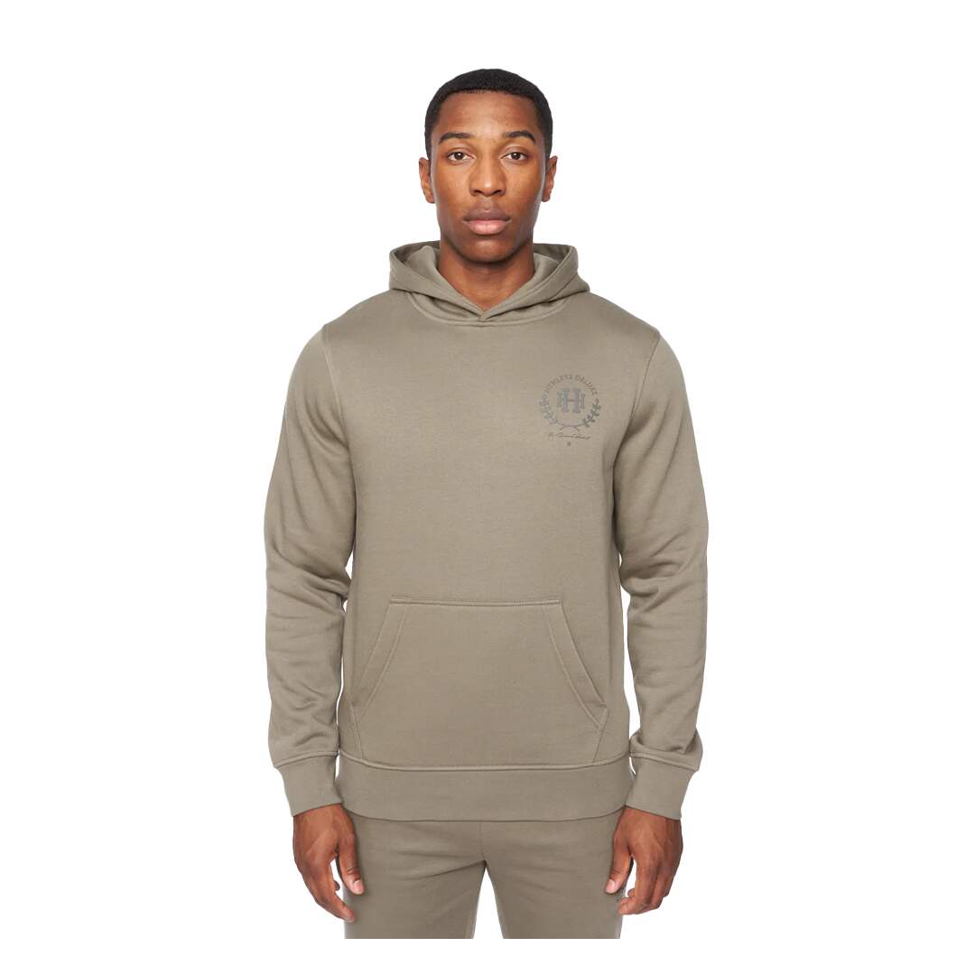 Sweat à capuche alston homme vert kaki Henleys-1