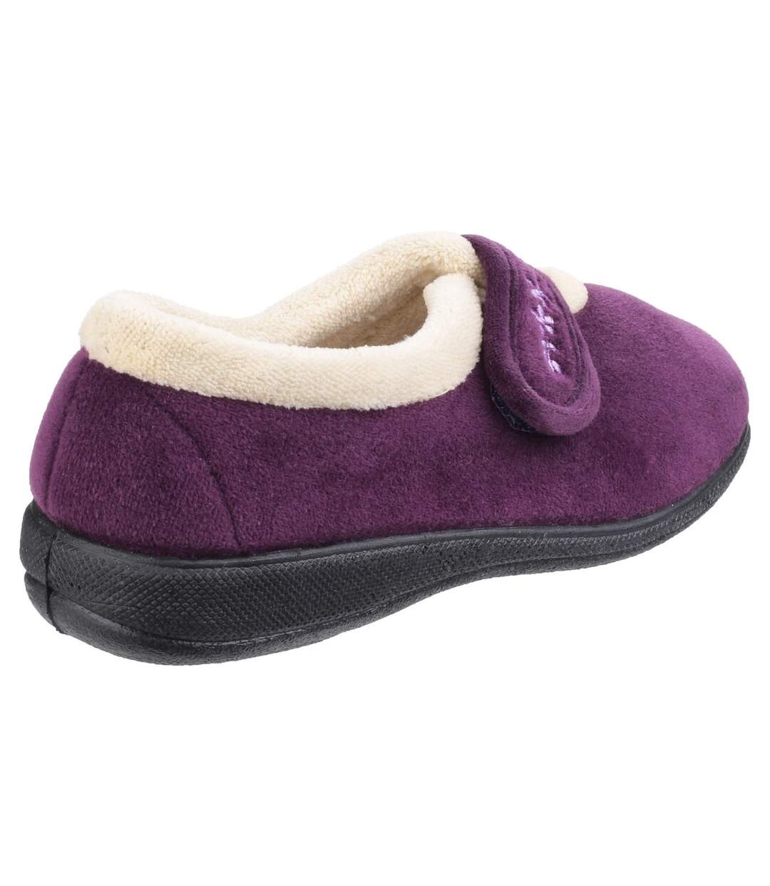 Capa chaussons à attache femme prune Fleet & Foster-2