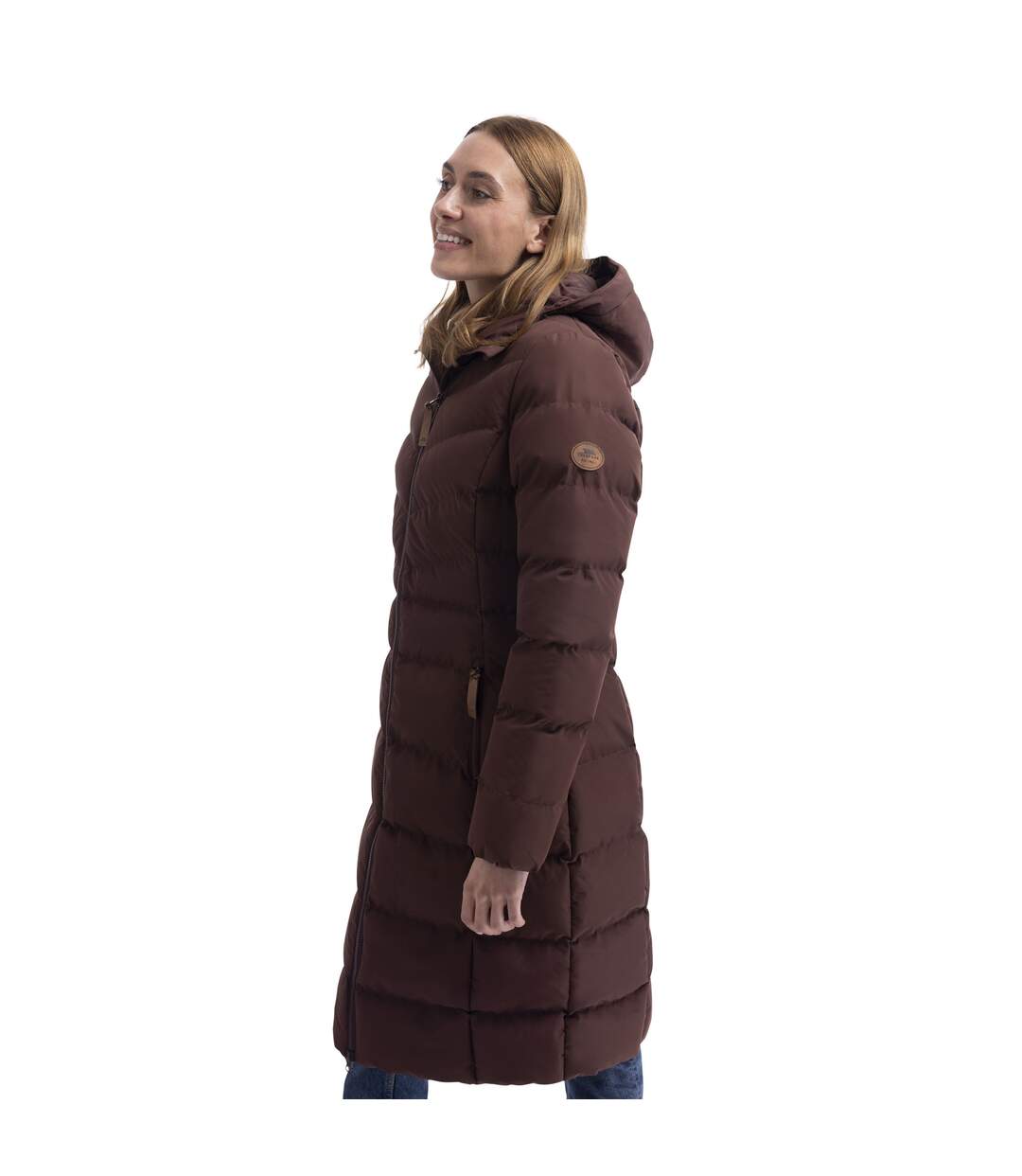 Doudoune Longue Audrey Femme Marron Trespass-4