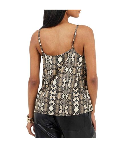 Débardeur Motif/style Imprimé Serpent Flowy Femme Marron Serpent Brave Soul