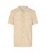Chemise Manches Courtes Motif/style Imprimé Serpent Rackes Homme Écru Threadbare-1