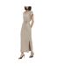 Robe longue beige femme jdy life-1