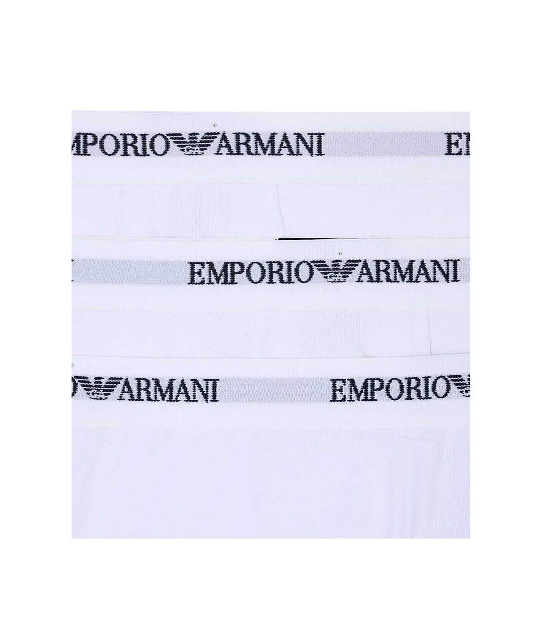 Lot De 3  Sous-vêtements Motif/style Logo Core Homme Blanc Emporio Armani-3