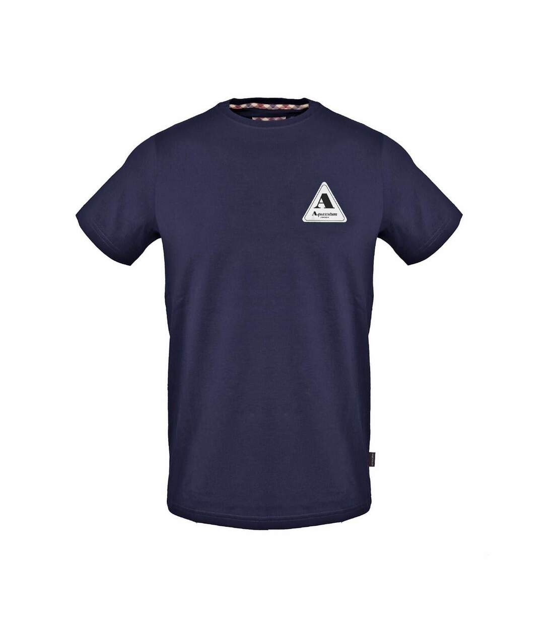 T-shirt Motif/style Logo Sur Poitrine Homme Bleu Marine Aquascutum-1