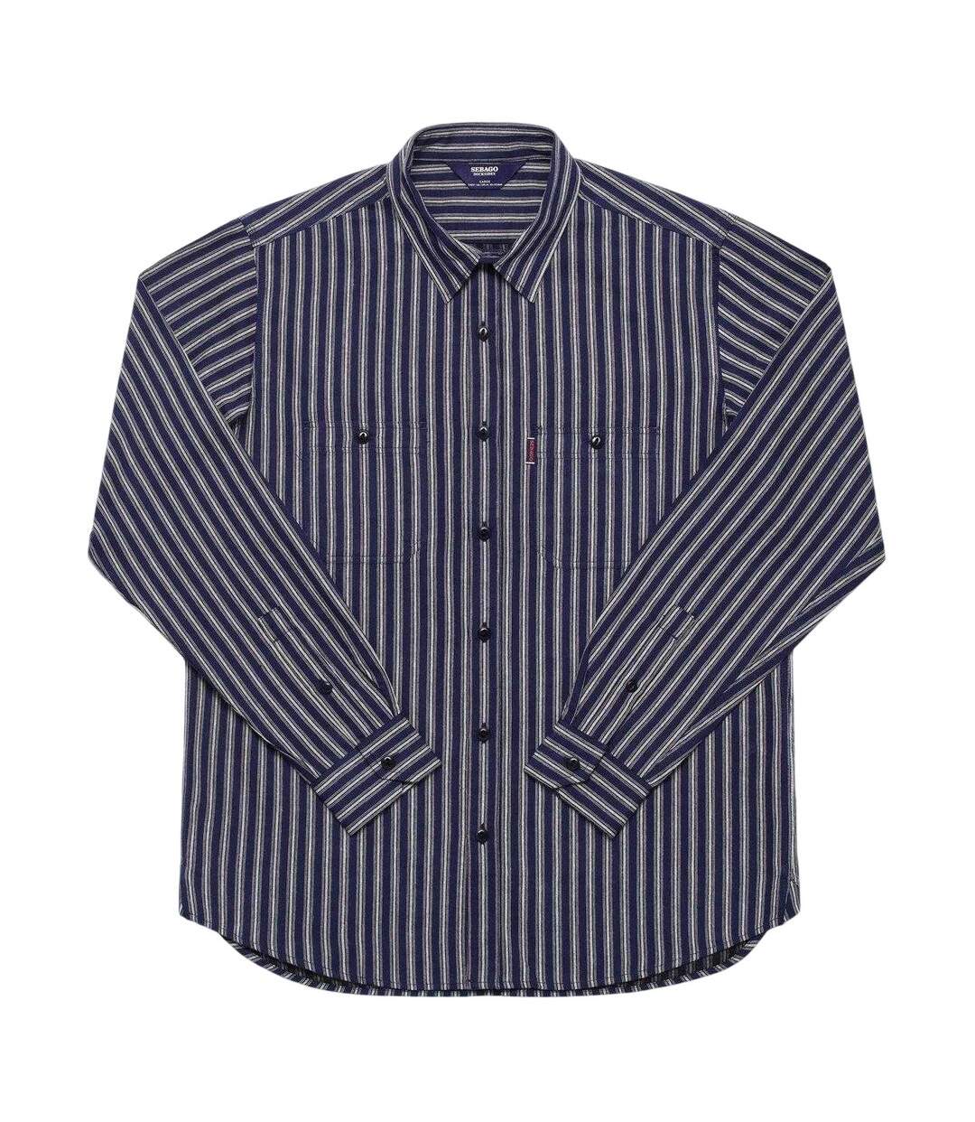 Chemise Manches Longues Sheetbend Homme Bleu Blanc Cassé Sebago-1