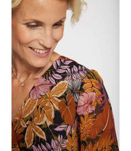 Robe décolleté croisé effet cache-coeur