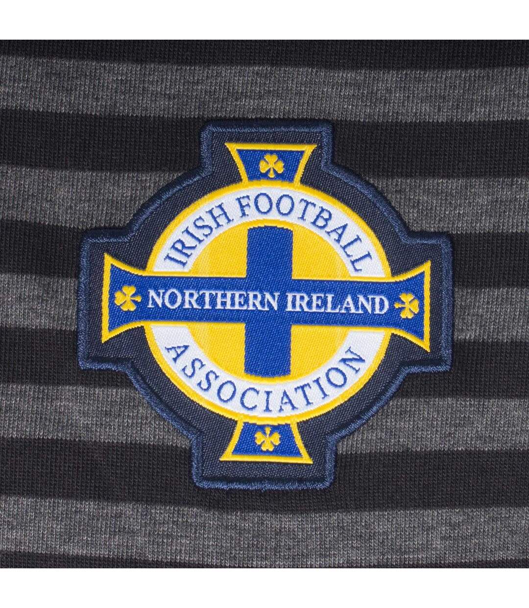 Mens Contrast Striped Polo Shirt Black Grey Northern Ireland-2