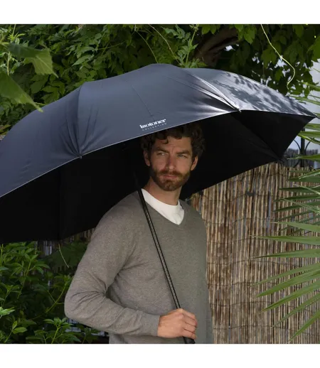 Isotoner Parapluie mixte adulte canne golf, ultra deperlant, couverture xl 130cm, manuelle