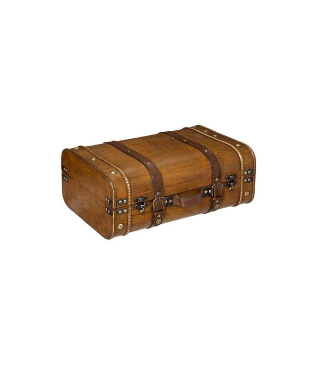 Lot de 2 Valises Déco Voyage 45cm Marron-2