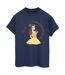 Disney - T-shirt BEAUTY AND THE BEAST I'D RATHER BE READING - Femme (Bleu marine) - UTBI14324-1