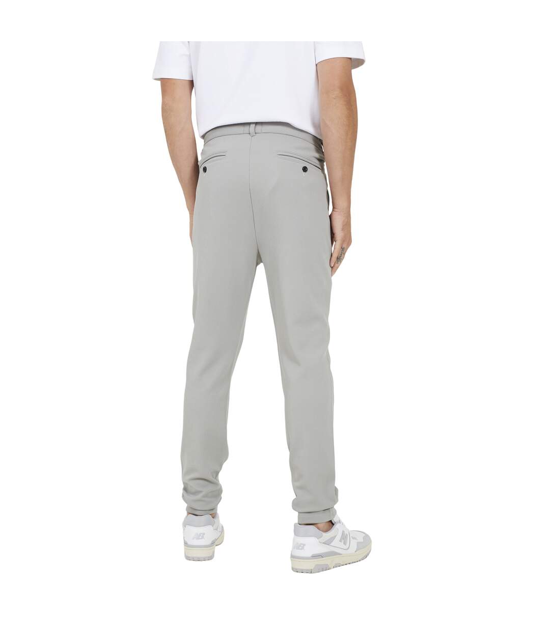 Pantalon De Jogging Homme Gris Clair Brave Soul-3