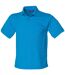 Henbury Mens Short Sleeved 65/35 Pique Polo Shirt (Sapphire Blue)