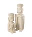 Statue Déco Assise Ethnique 33cm Beige-2
