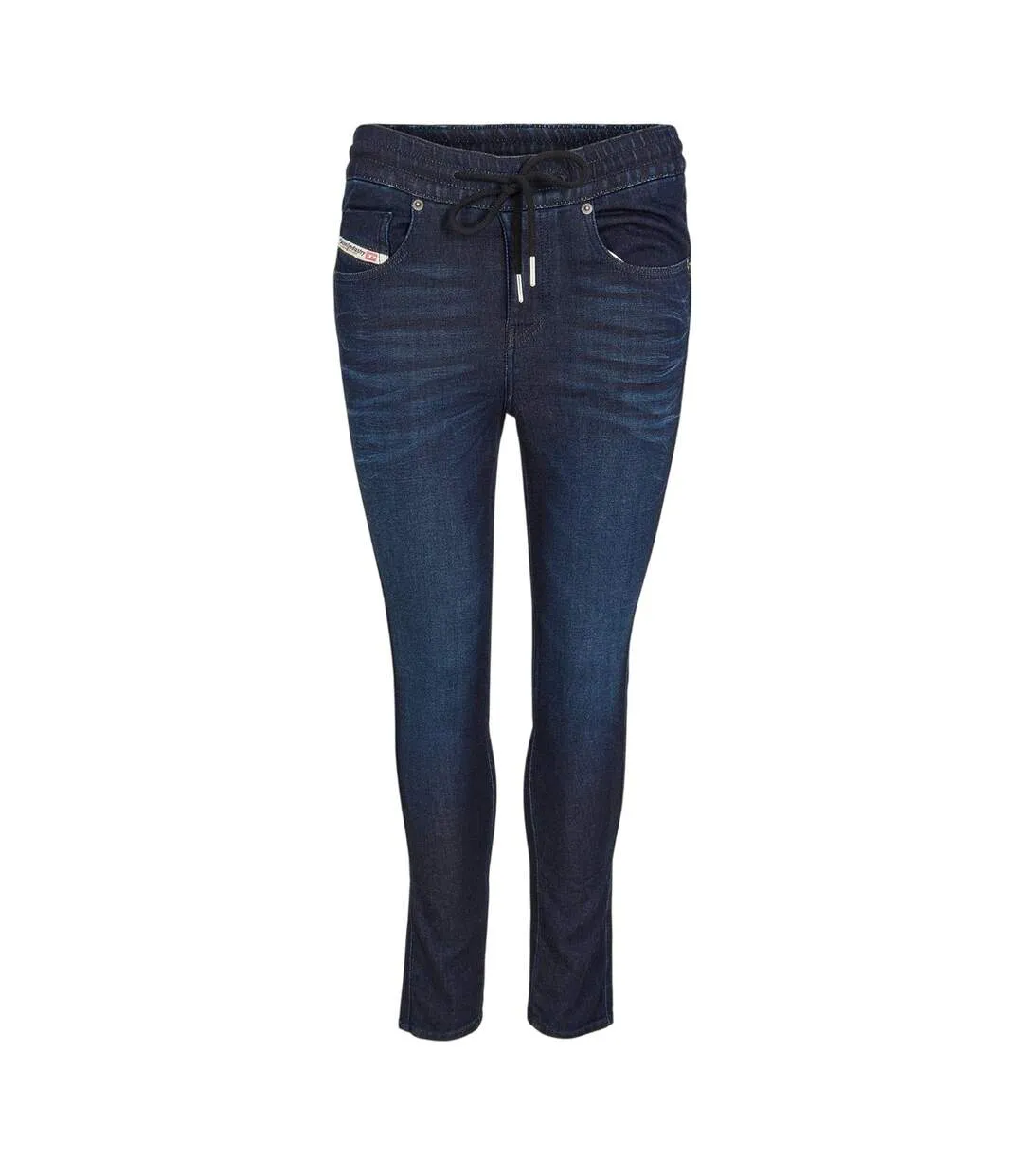 Womens/ladies Washed Denim Tailored Jeans Blue Denim Diesel-1