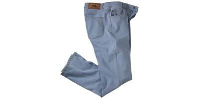 Plus Size 40 42 44 Autumn Loose Thick Blue Jeans Men Business Casual Cotton  Advanced Stretch Denim Pants Male Clothing