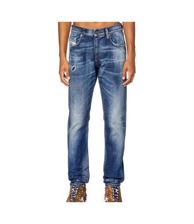 Jean Slim Fit Bleu Délavé Homme Diesel 2019 A03562 - 29