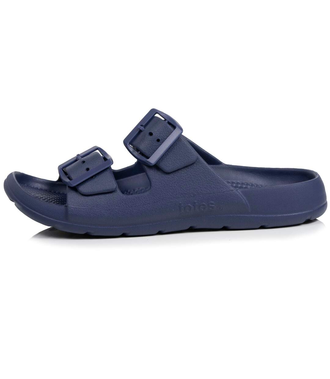 Isotoner Mules claquettes homme double bride, semelle confortable et légère, sandale de plage, piscine-4