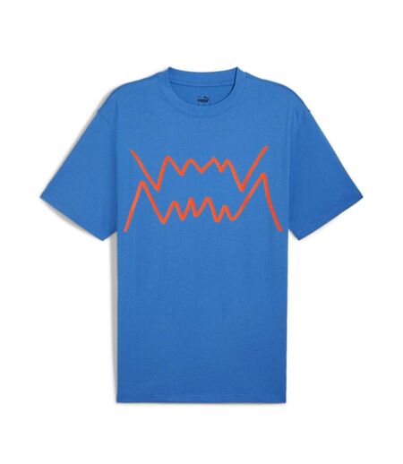 T-Shirt bleu homme puma jaws core