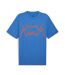 T-Shirt bleu homme puma jaws core-1