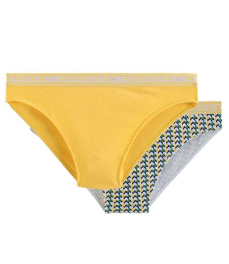 Lot de 2 slips jaune Pia