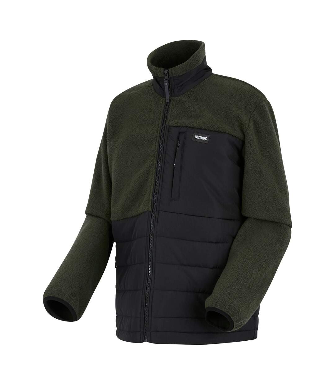 Veste Hybride Frankie Homme Noir Kaki Foncé Regatta-4