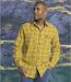 Men's Yellow Checked Flannel Shirt 