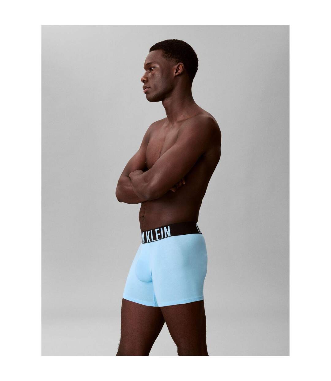 Pack Of 3  Mens Boxer Shorts  Black Grey Blue Calvin Klein-4