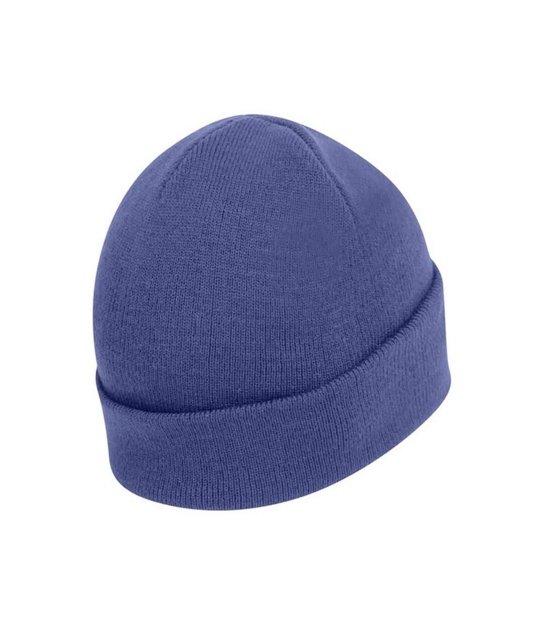 Bonnet tricoté avec revers mixte bleu roi Absolute Apparel-2