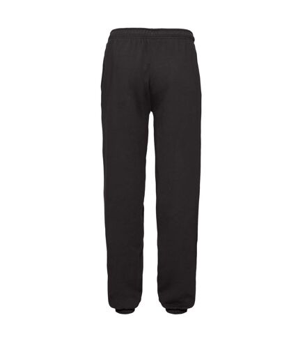 Unisex adult premium jogging bottoms black Fruit of the Loom