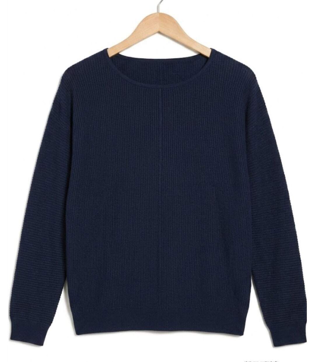 Pull Femme MAYFLOWER CANON2 Bleu Marine – Maille Fine et Douceur Soyeuse-2
