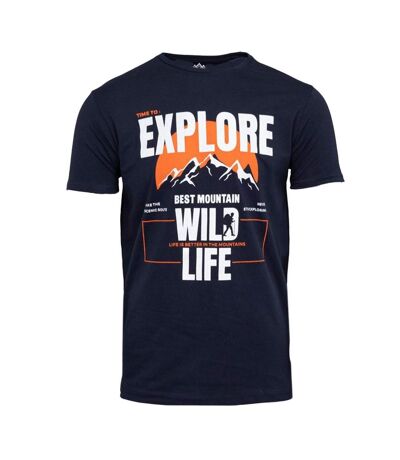 T-shirt marine homme best mountain 2008 - l