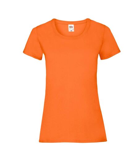 Womens/ladies Lady Fit T-shirt Orange Fruit Of The Loom