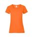 Womens/ladies Lady Fit T-shirt Orange Fruit Of The Loom-1