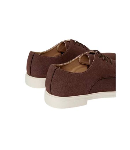 Mens Axelle Flat Oxfords Chocolate Threadbare