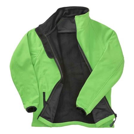 Veste softshell homme vert vif / noir Result Core