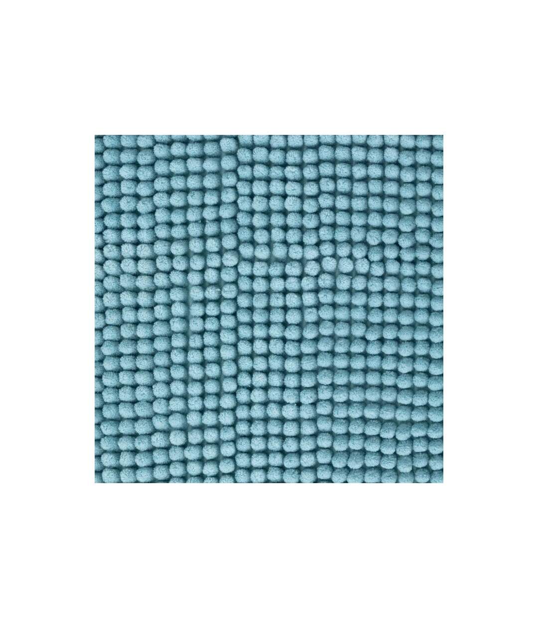 Tapis de Salle de Bain Chenille 50x80cm Bleu Arctique-3