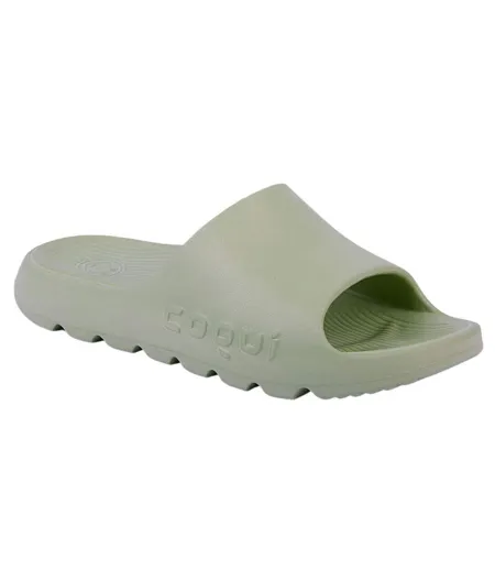 Claquettes Lou Femme Vert Coqui