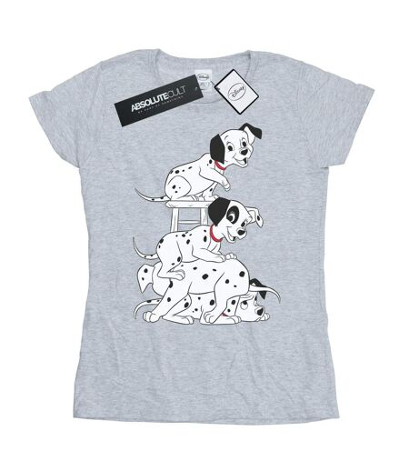 Disney T-shirt en coton Femme/Ladies 101 Dalmatians Chair (Gris sportif) - UTBI14865