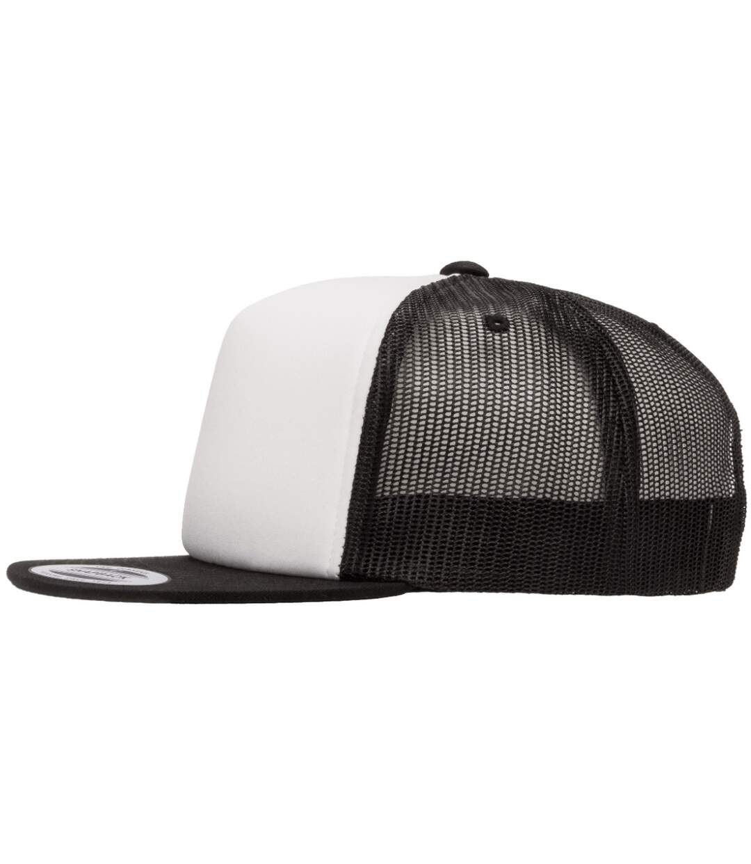 Casquette trucker blanc / noir Yupoong-3