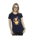 Disney T-shirt en coton Winnie The Pooh Winter Wishes Femme/Ladies (Bleu marine) - UTBI44865-2