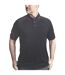 Mens bonington short sleeve active polo shirt dark grey Trespass