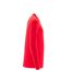 Mens Crossover Long-sleeved Polo Shirt Traffic Red Mascot-3