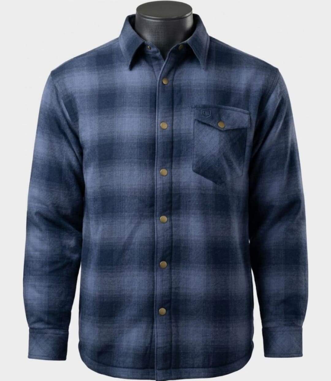CHALLENGER BRUNO11 — Surchemise flanelle doublée bleu : la chaleur garantie au style authentique-3