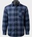 CHALLENGER BRUNO11 — Surchemise flanelle doublée bleu : la chaleur garantie au style authentique-3