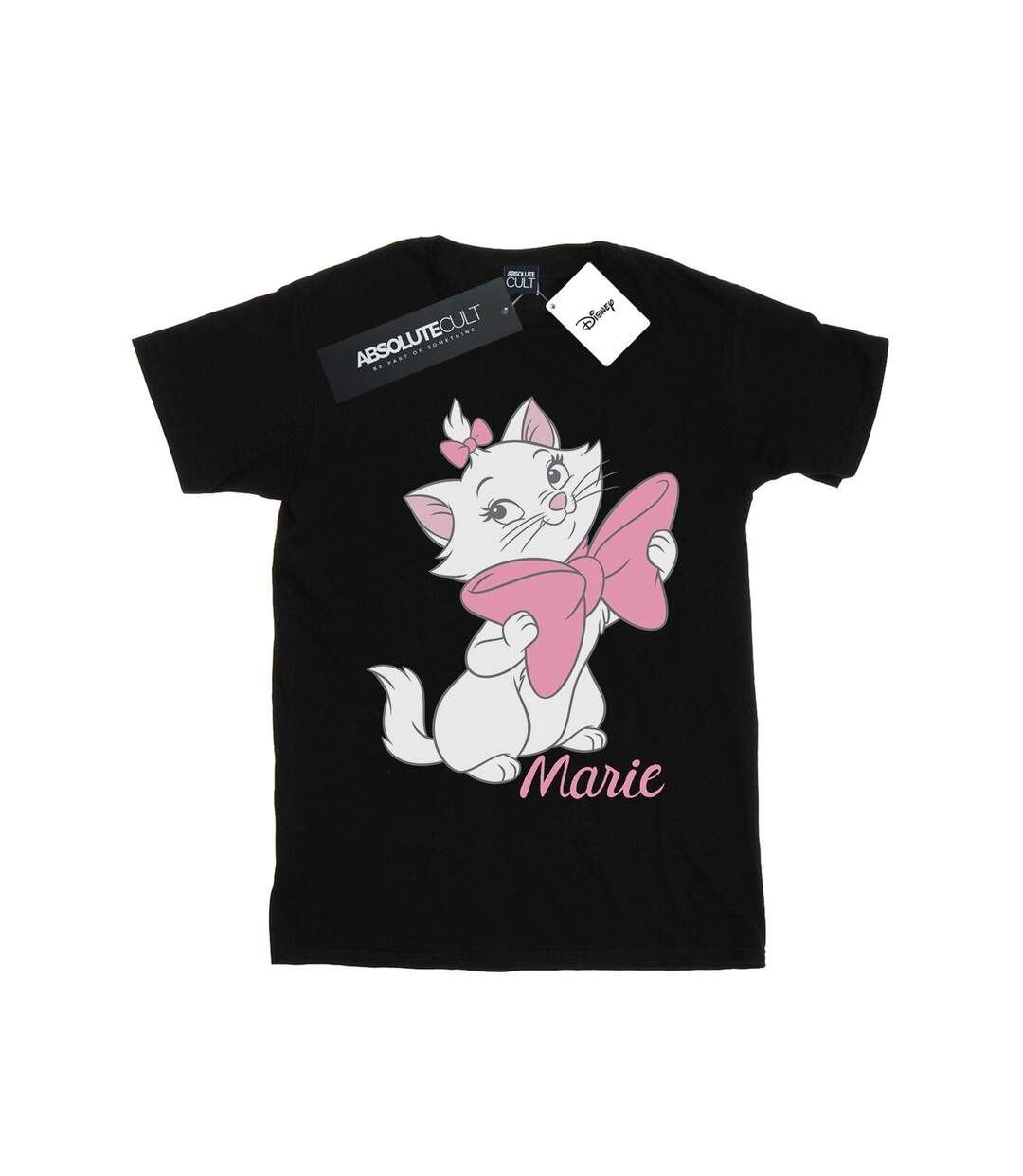Disney - T-shirt ARISTOCATS MARIE BOW - Femme (Noir) - UTBI18006-1