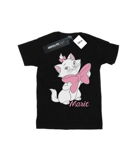 Disney - T-shirt ARISTOCATS MARIE BOW - Femme (Noir) - UTBI18006