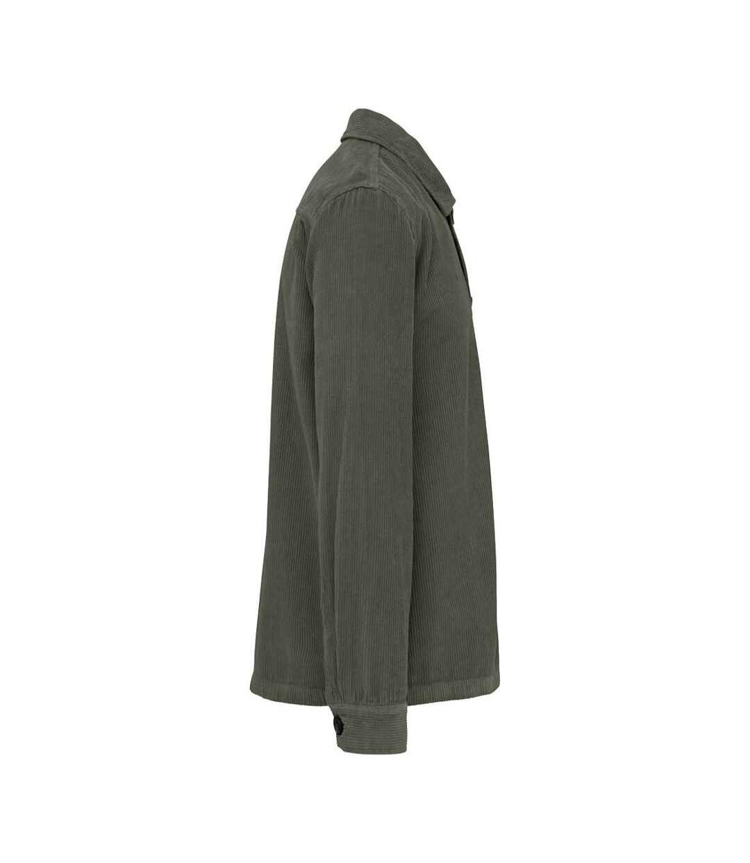 Mens corduroy washed jacket organic khaki Native Spirit-3