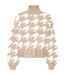 Pull Motif/style Pied-de-poule Femme Marron Clair Vero Moda-2