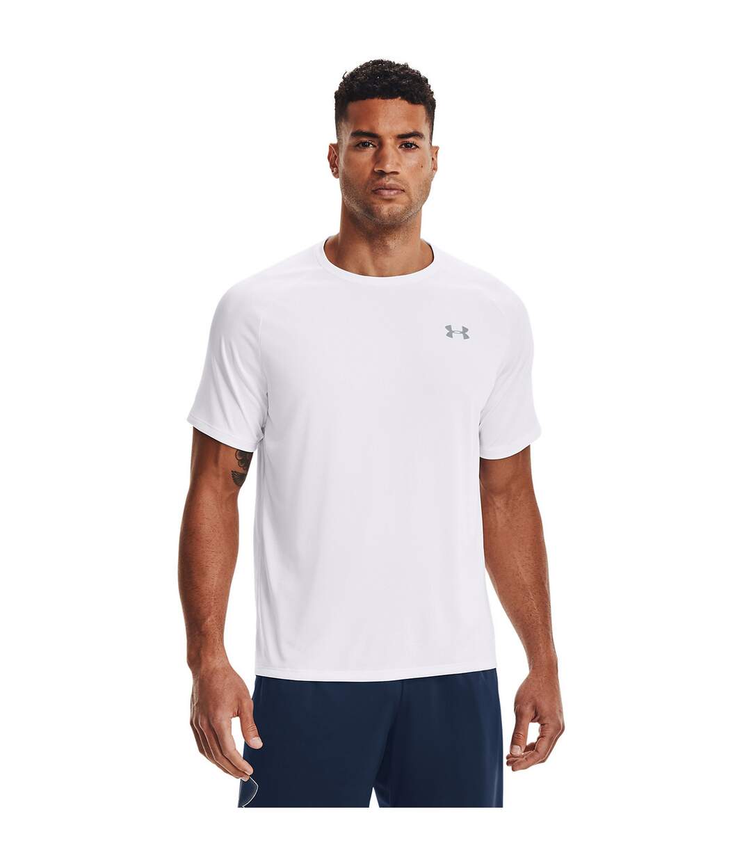 T-shirt tech homme blanc / gris Under Armour-3